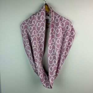 S. Oliver women’s white pink infinity scarf